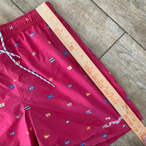 Vintage Tommy Hilfiger nautical flag swim trunks - Picture 7 of 9